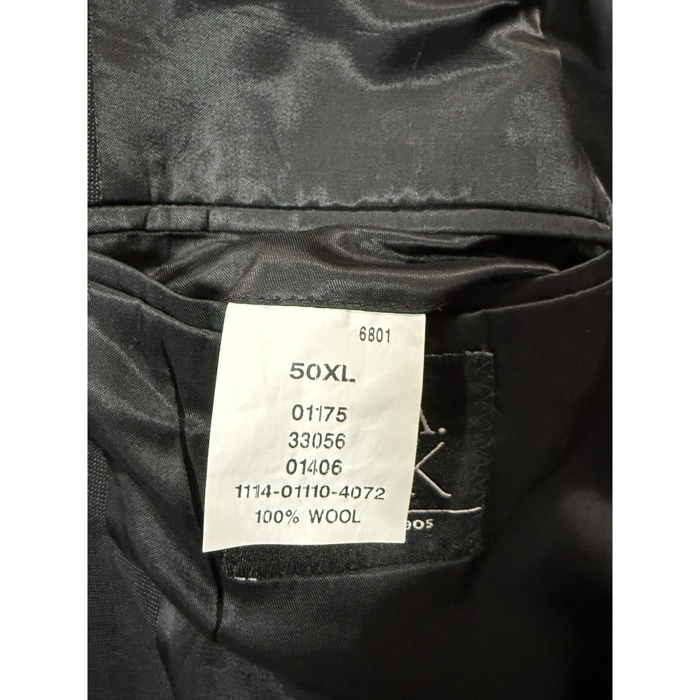 Jos. A Bank Mens 50XL Black 100% Wool Blazer Sport Coat 2 Button Big Tall - Picture 3 of 12